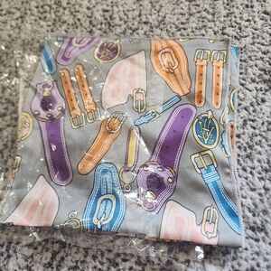 Soft Silky Fun Scarf For Head, Bag, Hair, Neck NWT